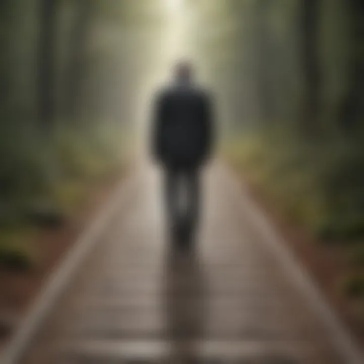 Visual metaphor for the journey of reconciliation or separation