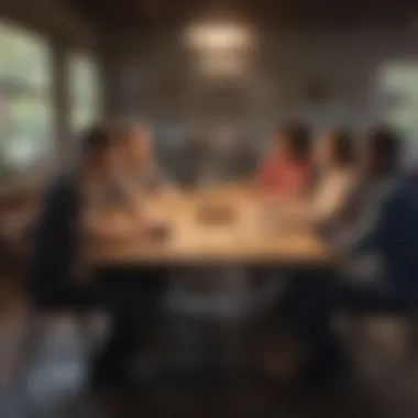 Community Enrichment in Relationship Groups Artistic Interpretation of Community Building in American Relationship Groups