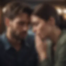Couple sharing a comforting moment