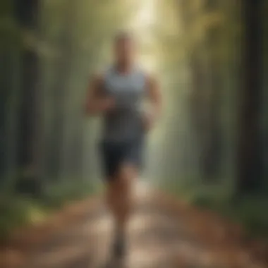 Combining Diet with an Active Lifestyle Active lifestyle with jogging and healthy eating