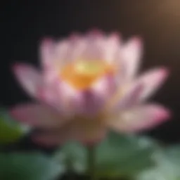 Illustration of a blooming lotus flower representing inner growth