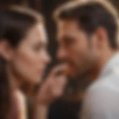 Deep Communication Exchange Couple engaging in meaningful conversation