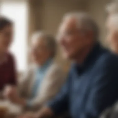 Emotional Relief and Support in Elder Care Group Caregiver feeling relieved and supported in group setting