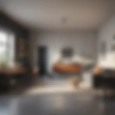 Minimalistic Room Organization A meticulously arranged room showcasing minimalistic design