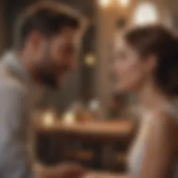 Couple engaging in deep conversation