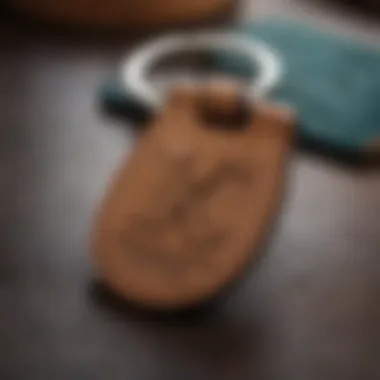 Customized Leather Keychain with Initials Customized leather keychain with initials