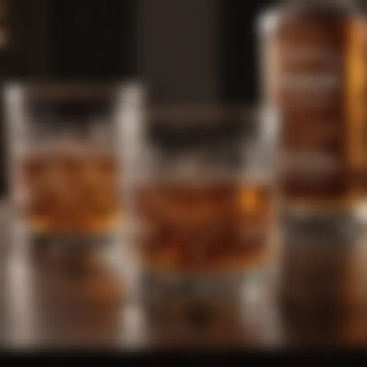 Engraved whiskey glasses set