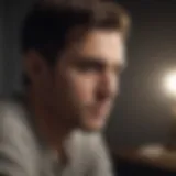 Male in contemplation