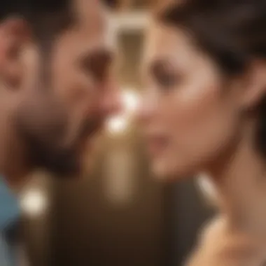 Couple engaging in meaningful conversation