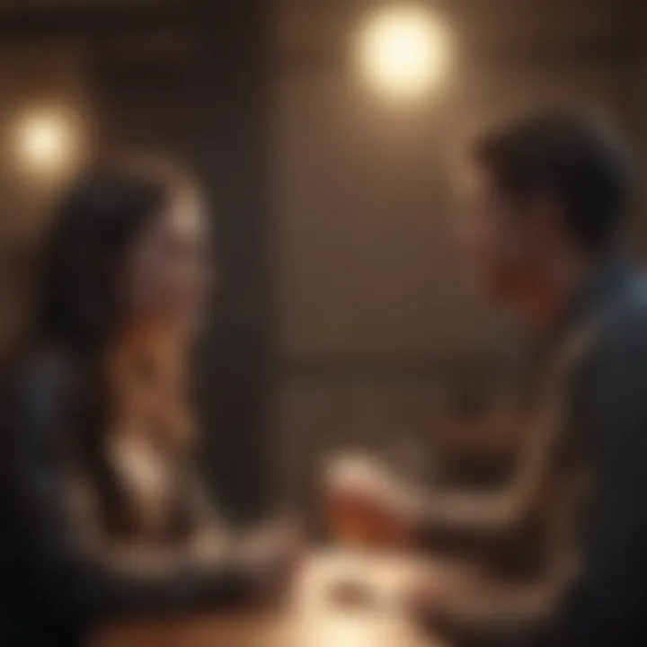 The Importance of Honest Conversations Visual representation of open communication in romantic settings