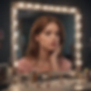 Reflection of Vanity in a Female Narcissist's Mirror