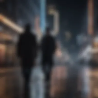Urban Enigma Silhouettes in the City