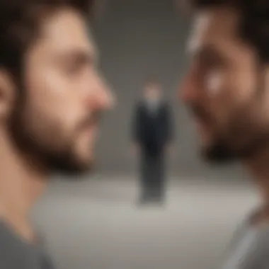 Dynamics of Relationships with Narcissists Two paths diverging to indicate relationship dynamics