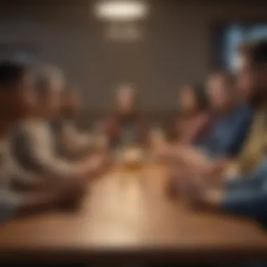 Unity in Diversity: Support Group Gathering Diverse group of individuals in a support meeting