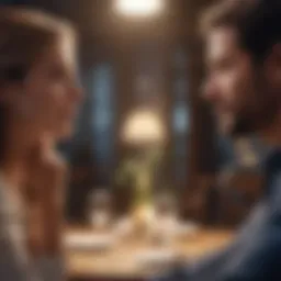 Couple engaged in deep conversation