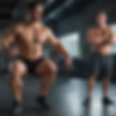 Diverse Exercises for Fat Reduction Dynamic workout session illustrating diverse exercises for fat reduction