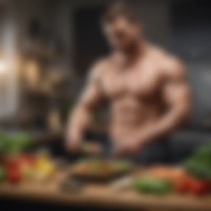 Healthy meal preparation for fat loss