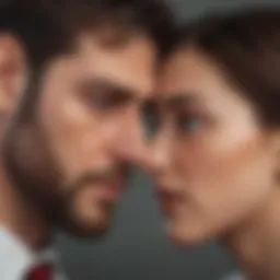 Illustration depicting emotional disconnection in a marriage