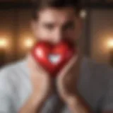 Empowered person holding heart symbol