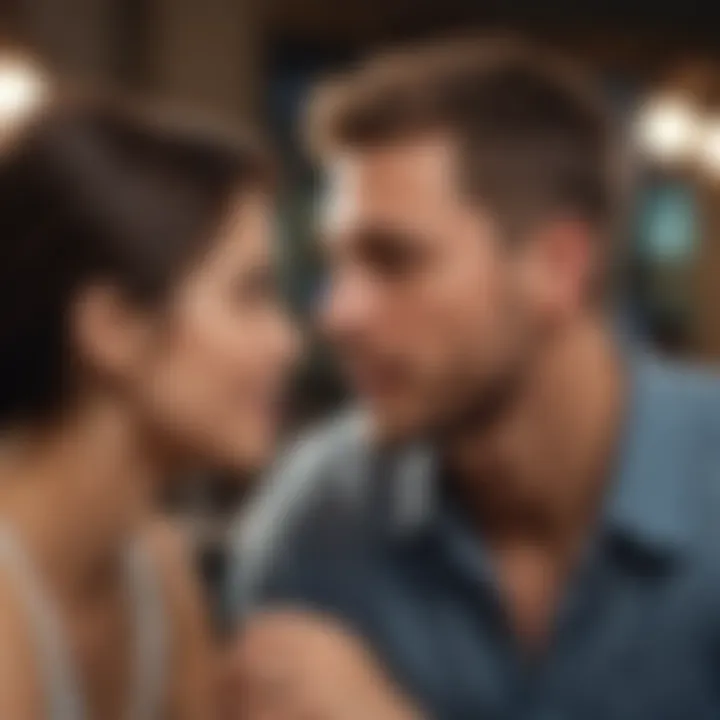 A couple engaged in deep conversation, showing mutual understanding
