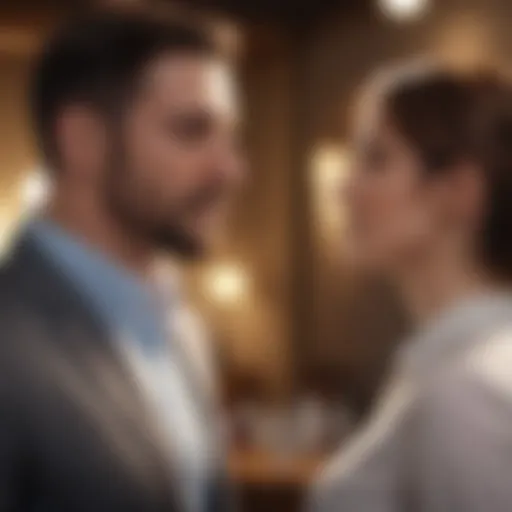 Couple engaged in a deep conversation