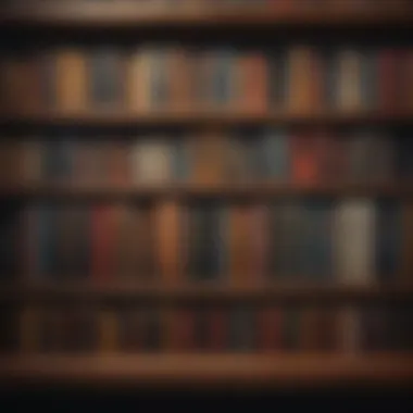 A diverse collection of books on a wooden shelf