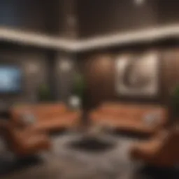 A cozy meeting space with comfortable seating arrangements