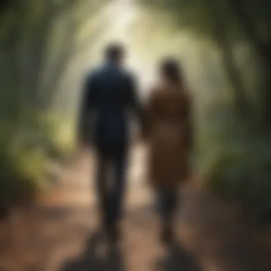 The Journey of Reconciliation Two intertwined paths signifying the journey of reconciliation