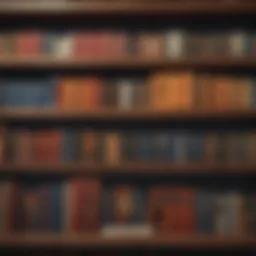 A collection of self-help books on a wooden shelf