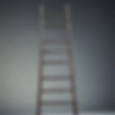 Illustration of a ladder symbolizing progress in self-acceptance