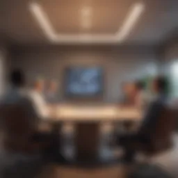 Virtual meeting room with diverse participants
