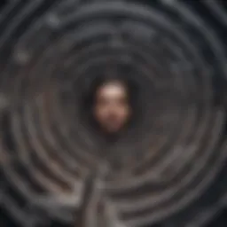 Illustration of a labyrinth symbolizing navigating through complex emotions