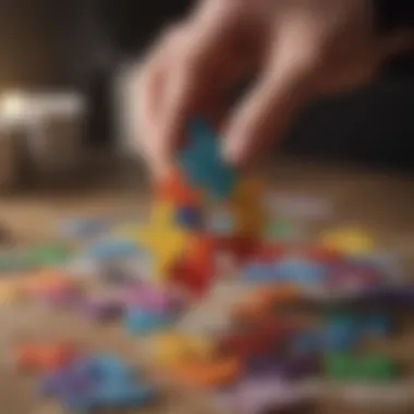 Harmonious Puzzle Artistic depiction of a colorful puzzle coming together symbolizing conflict resolution in marriages