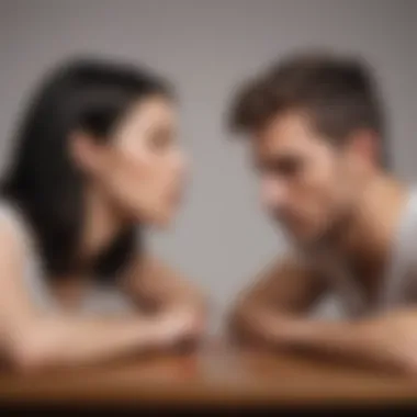 Psychological Triggers of Infidelity Conceptual art highlighting psychological motivations