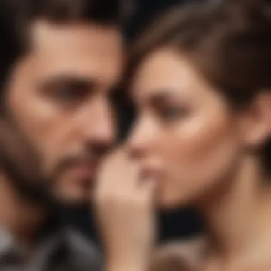 Social Dynamics and Infidelity Visual metaphor of social influences on relationships