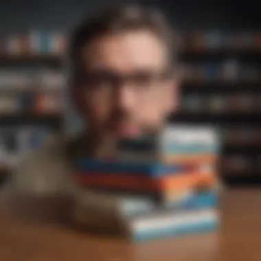 Diverse Themes in Self-Help A selection of books arranged by topic, highlighting the diverse themes in self-help literature.