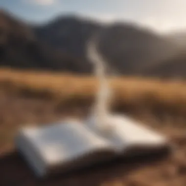 Winds of Change An open book with pages fluttering in the wind