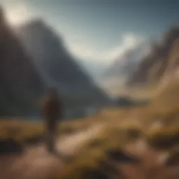 A serene landscape symbolizing the journey of self-discovery