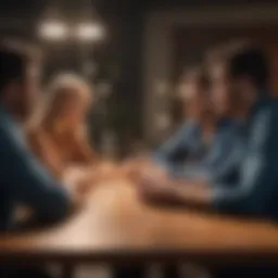 A group of individuals engaged in a thoughtful discussion