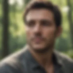 A contemplative figure surrounded by nature, reflecting on life choices