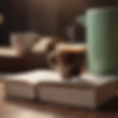 Journey of Self-Discovery An engaging book and cup of coffee, symbolizing personal growth