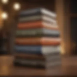 A stack of motivational books with inspiring quotes