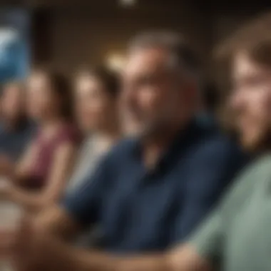 Supportive Environment in Dad Support Group Meeting Supportive environment in a new dad support group meeting