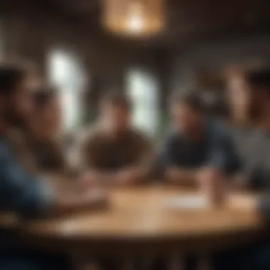 Engaging Virtual Support Group A virtual support group engaging in meaningful conversation