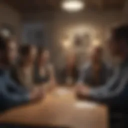 Virtual support group discussion