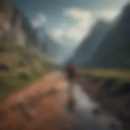 A serene landscape symbolizing self-discovery and introspection
