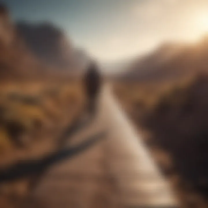 A pathway leading towards a horizon filled with opportunities and potential.