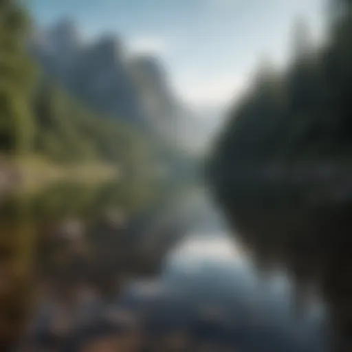 A serene landscape representing tranquility and clarity of mind.