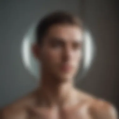 Mirror of Self-Reflection Illustration of a mirror reflecting various images, portraying introspection and self-reflection
