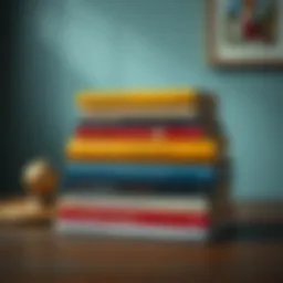 A stack of influential self-growth books